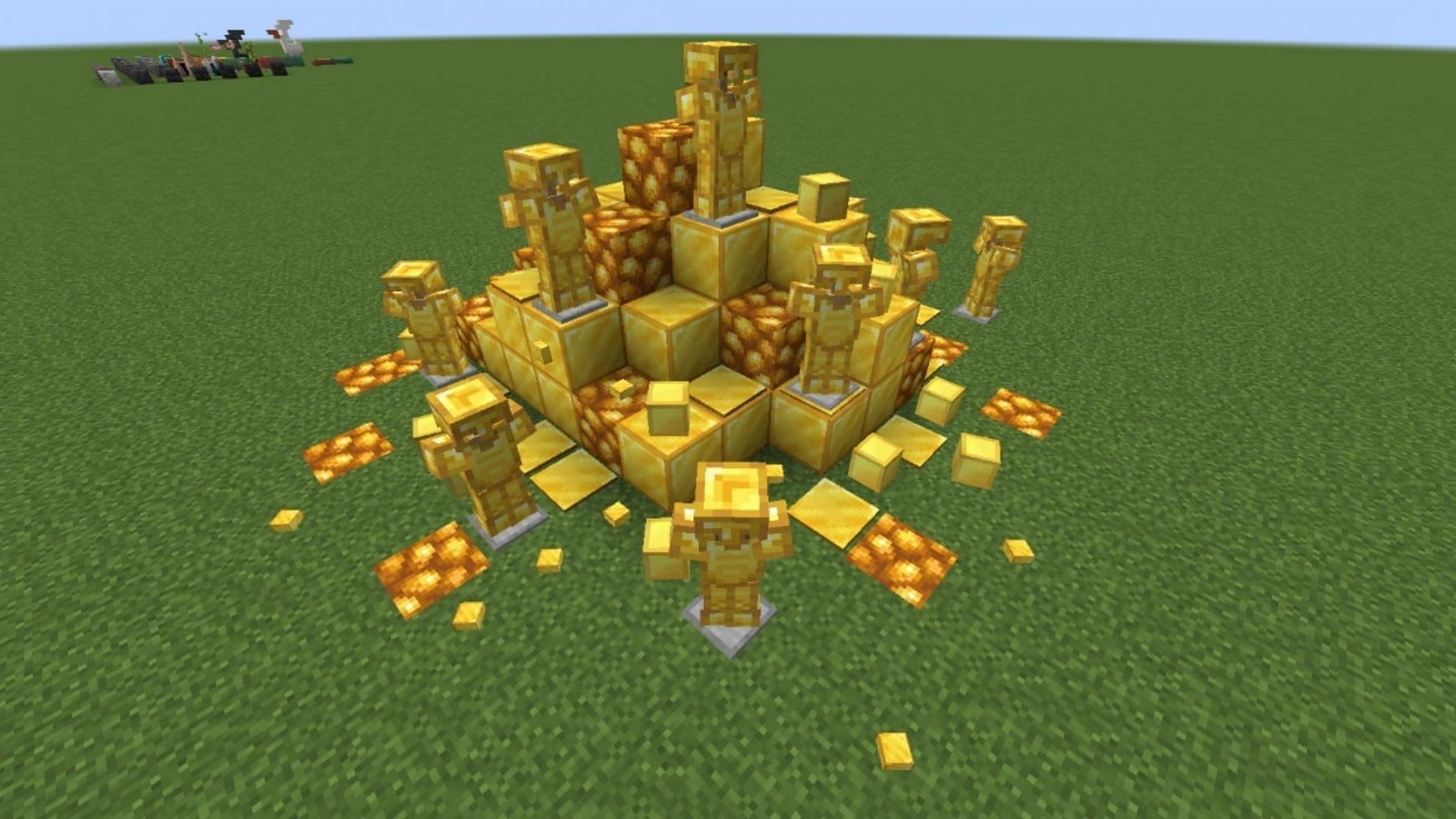 Although not quite as crucial as iron, gold has many uses in Minecraft (Image via Mojang)