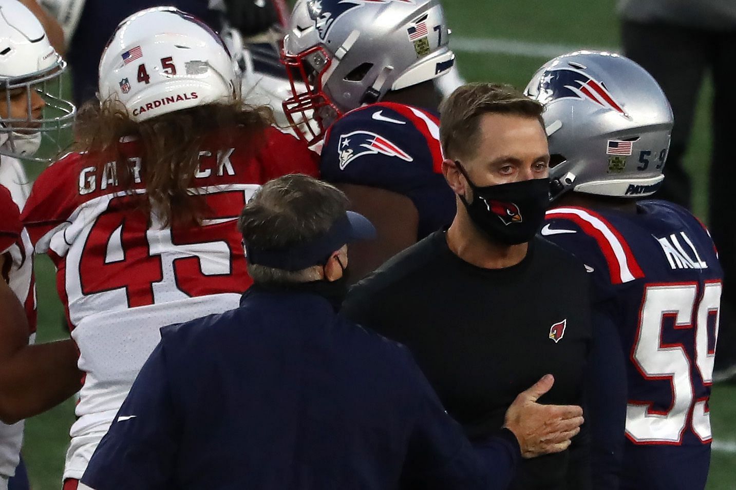 Bill Belichick stopped Kliff Kingsbury to talk after facing off in 2020