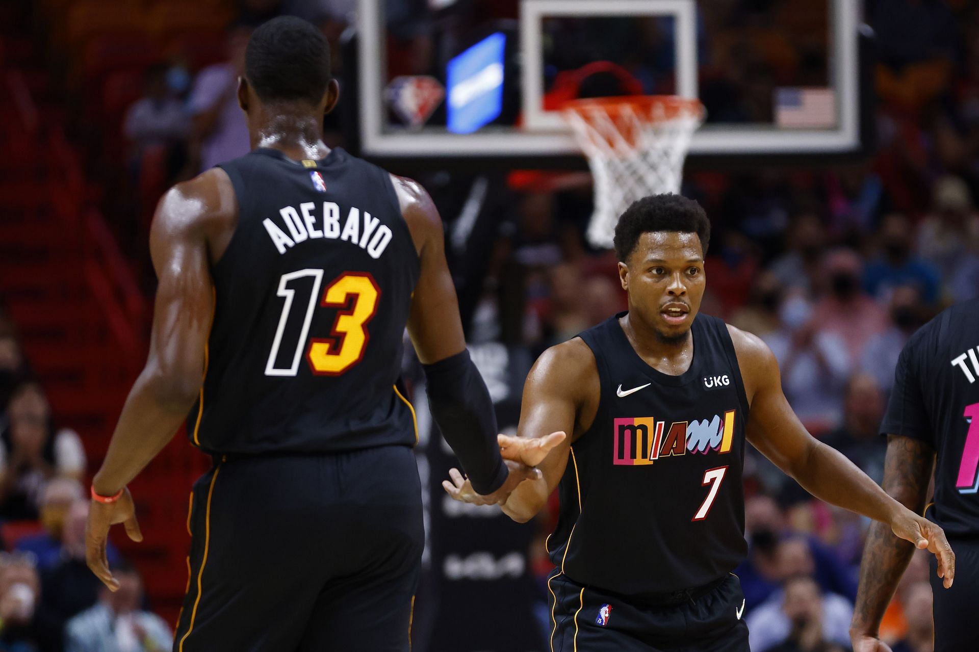 Kyle Lowry during Boston Celtics v Miami Heat