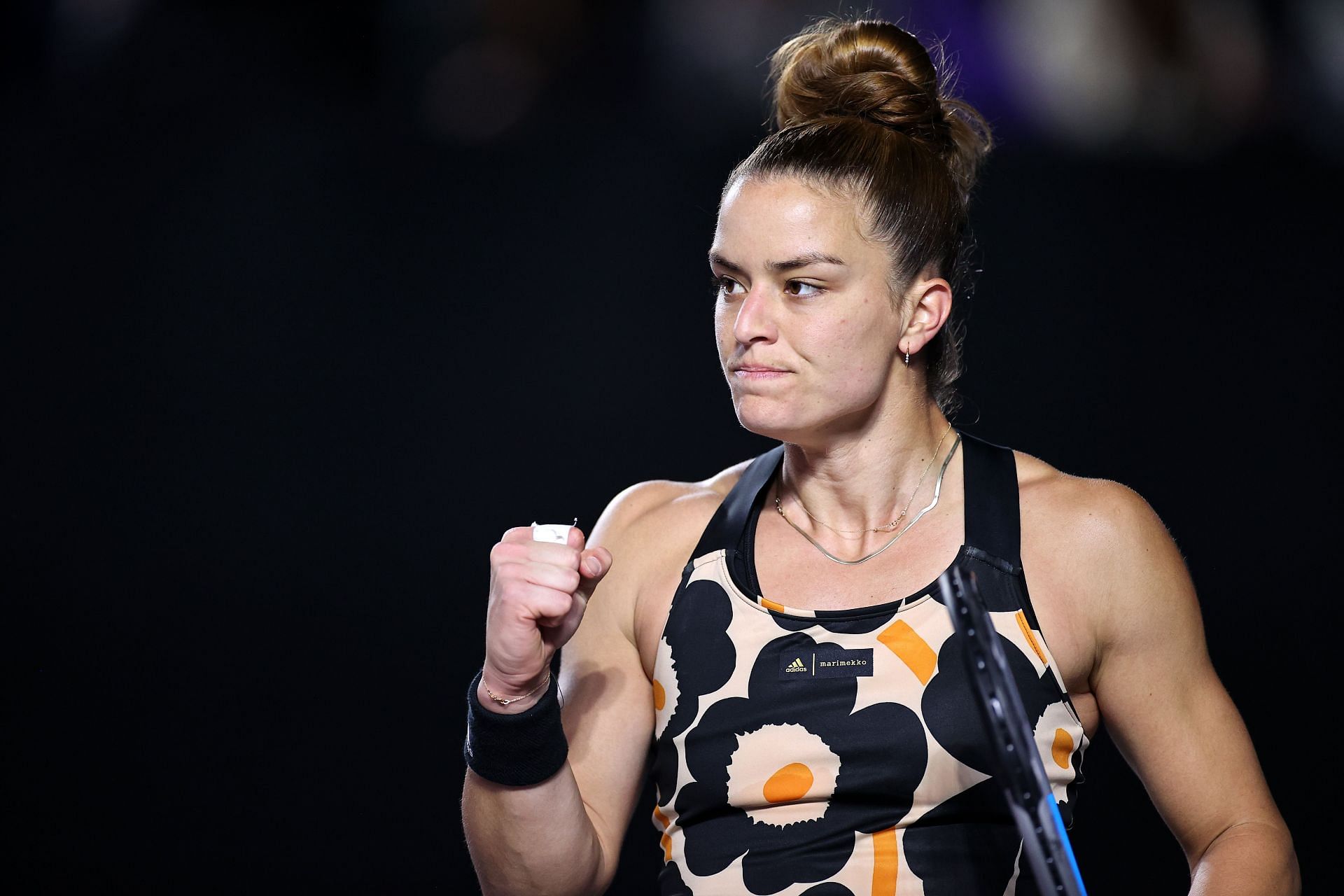 Maria Sakkari at the 2021 WTA Finals.