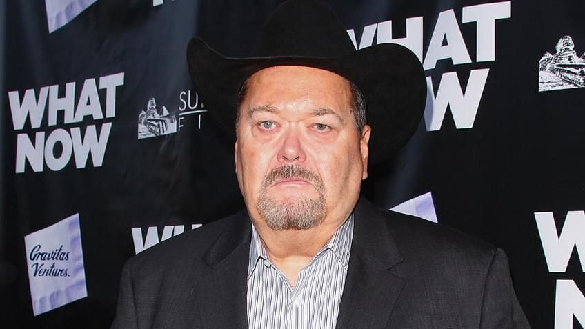 Jim Ross representing AEW at a press event