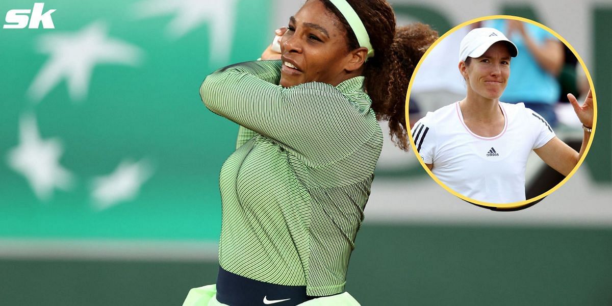 Serena Williams and Justine Henin (inert)