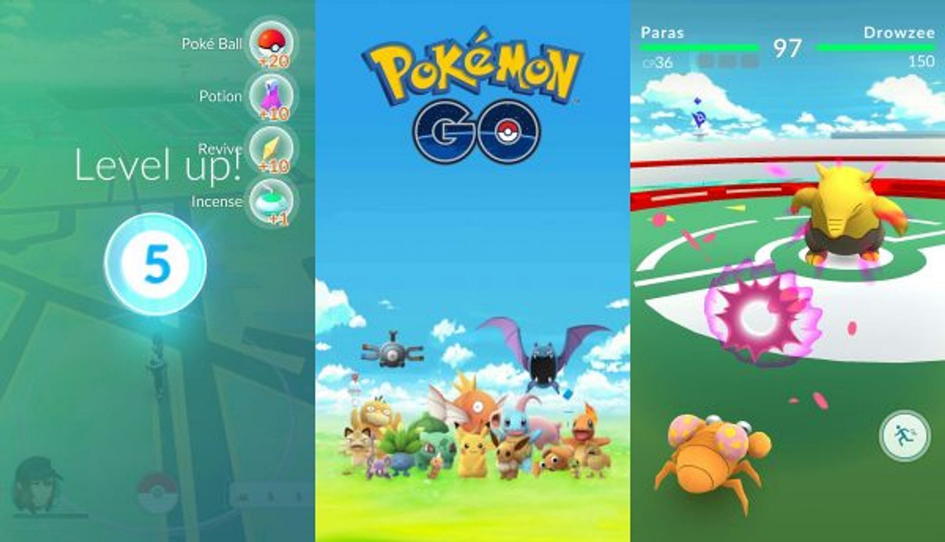 A player leveling up in Pokemon GO (Image via Niantic)