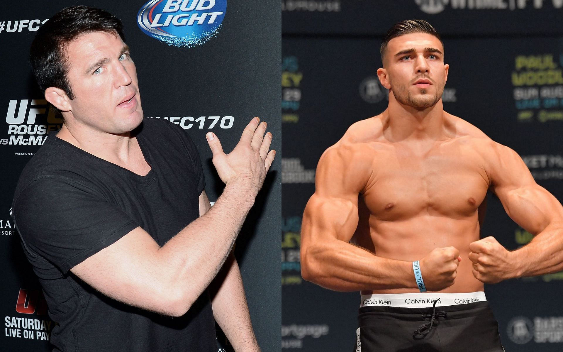 Chael Sonnen (left) &amp; Tommy Fury (right)