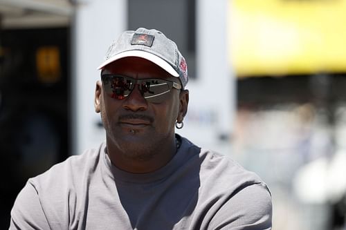 Michael Jordan at a NASCAR event