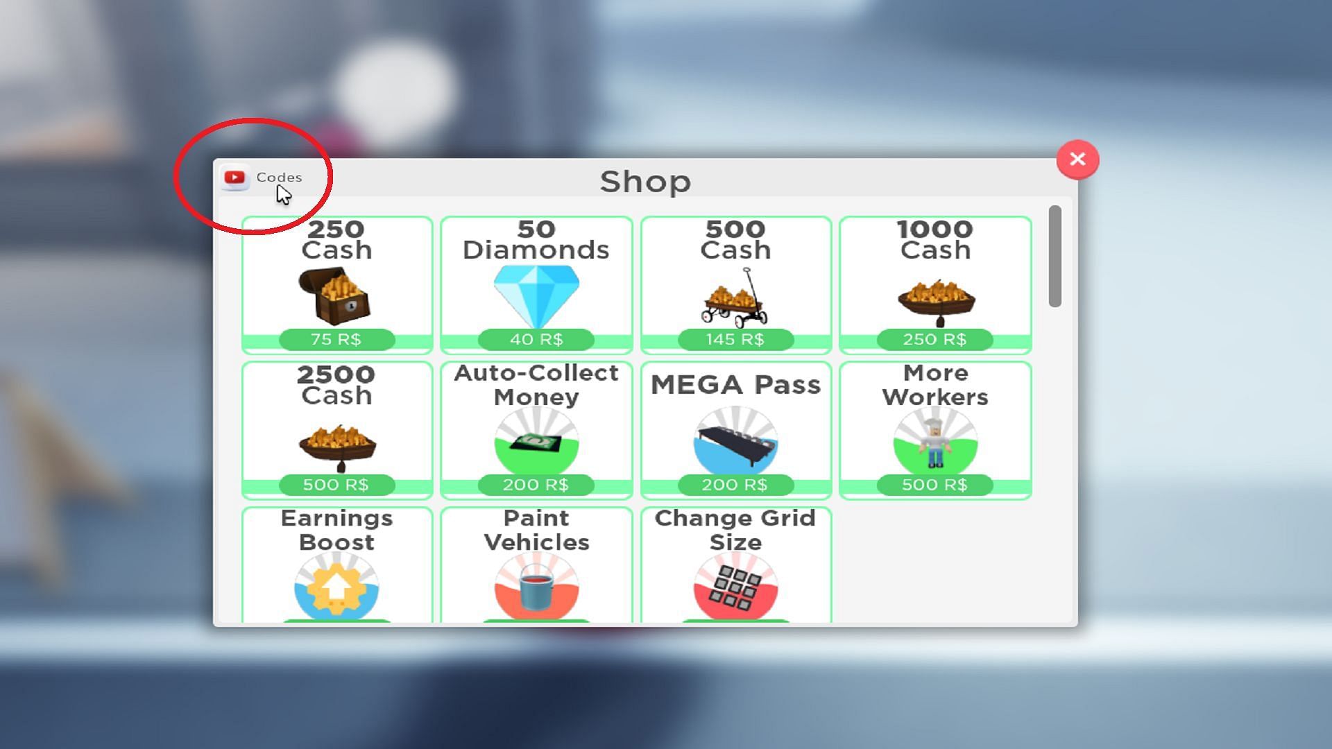 Restaurant Tycoon 2 codes December 2023