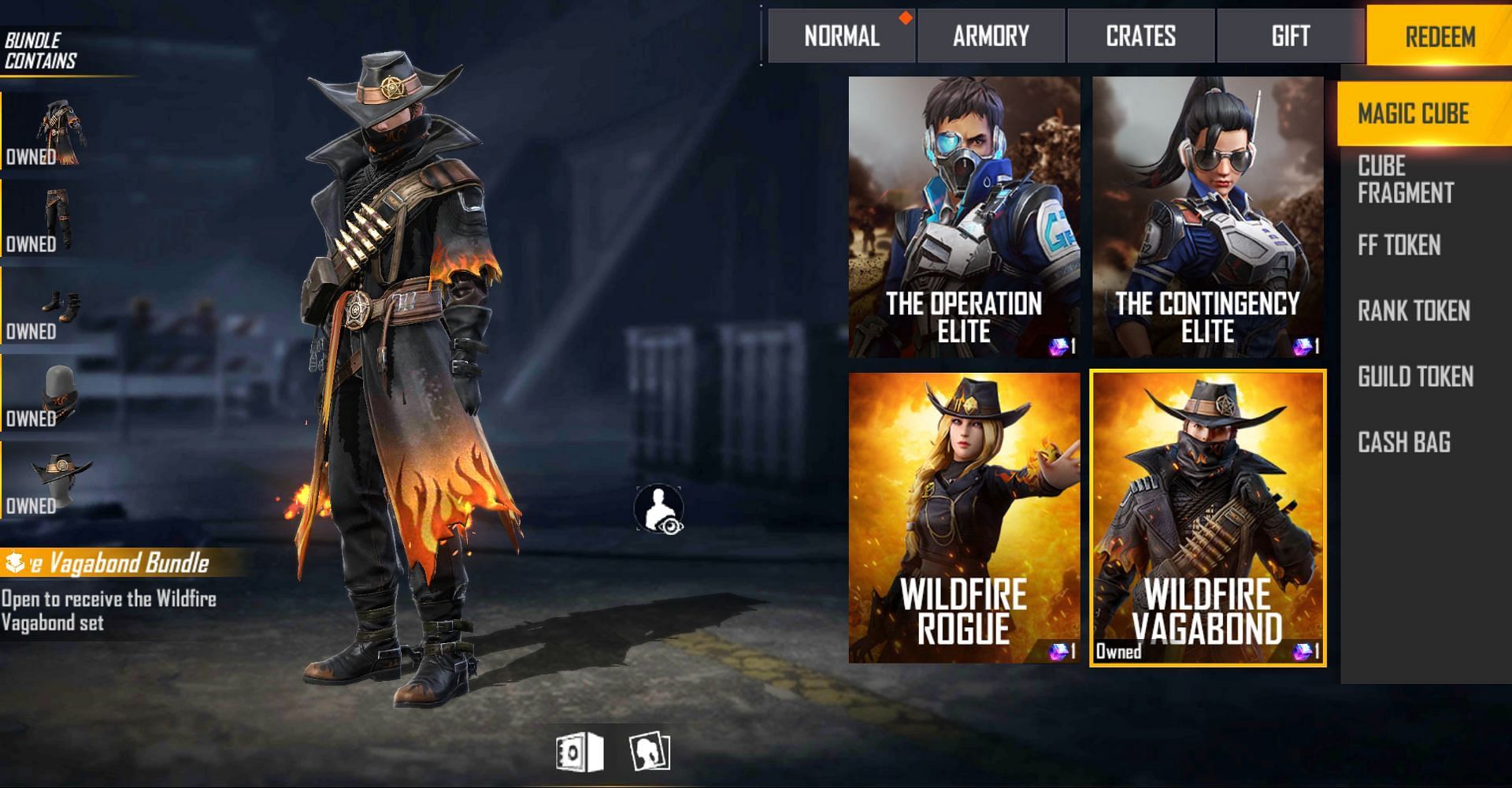 The cowboy themed bundle (Image via Free Fire)