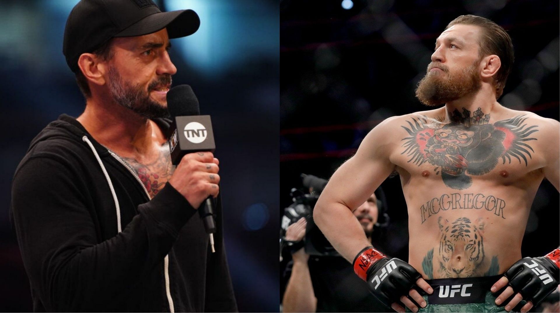 CM Punk (left) and Conor McGregor (right)