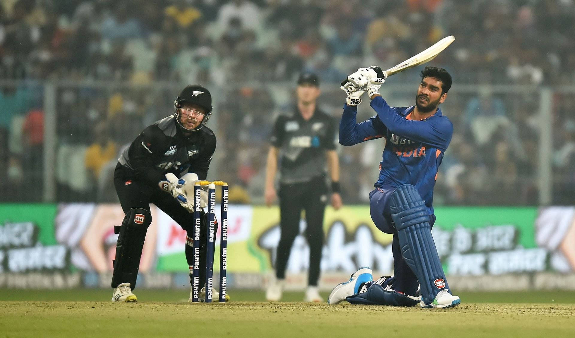 Venkatesh Iyer played in the middle order for India.