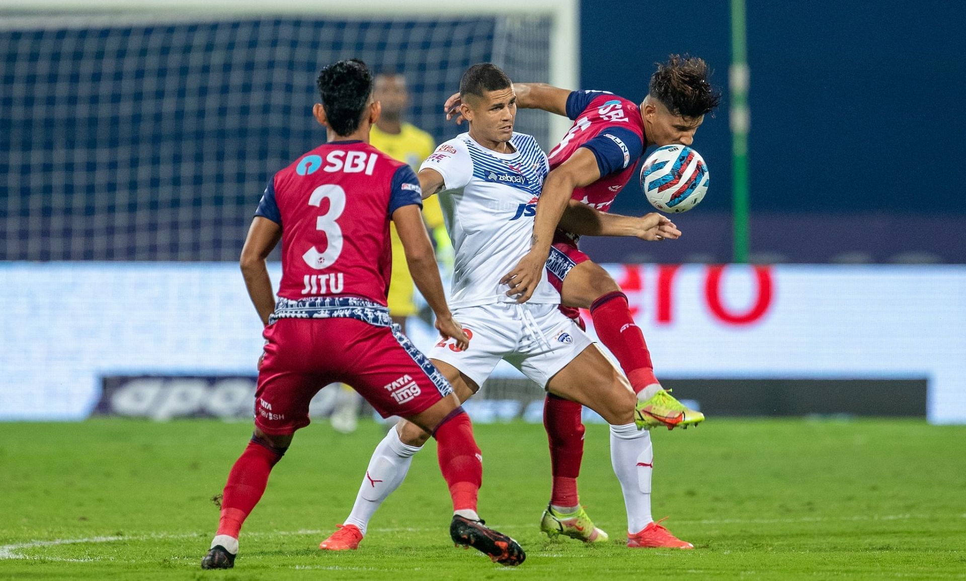 The match ended in a goalless draw today (Image courtesy: ISL social media)