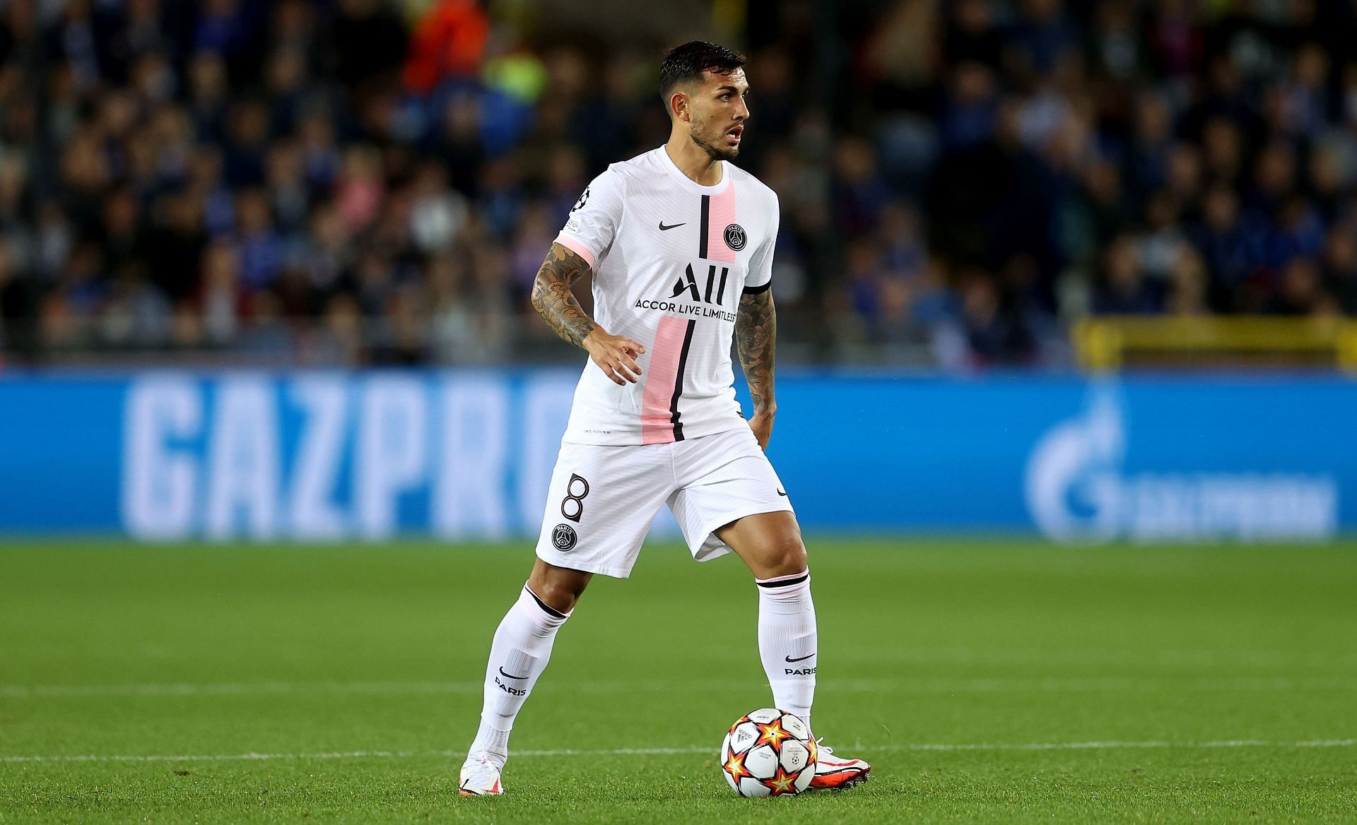 Leandro Paredes in action for PSG