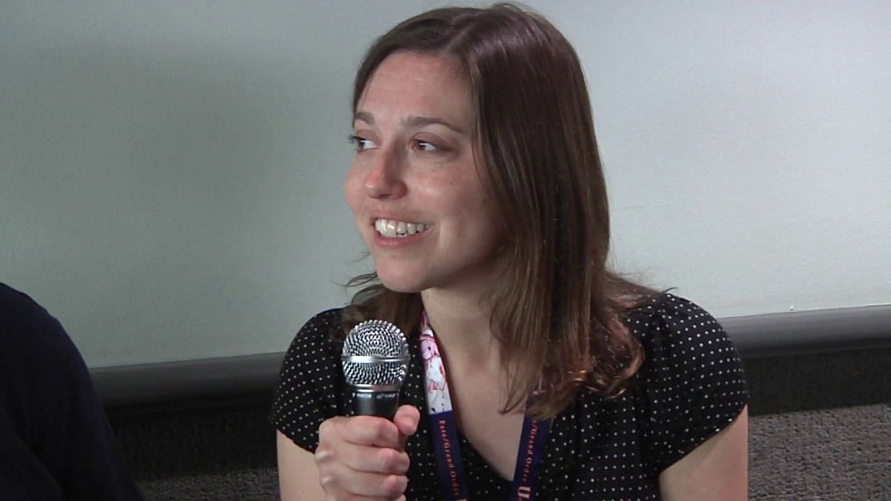 Jennifer Losi at Anime Expo 2019 (Image via Youtube/Toonami Faithful)