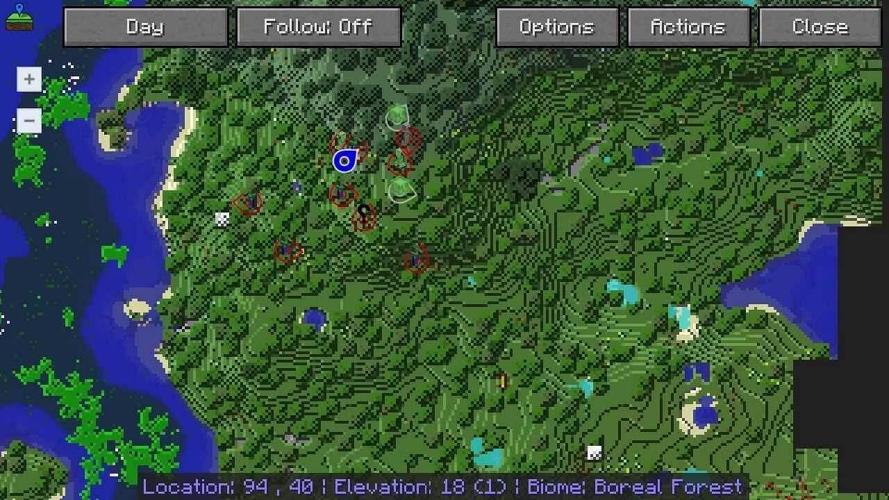 The JourneyMap mod (Image via Minecraft)