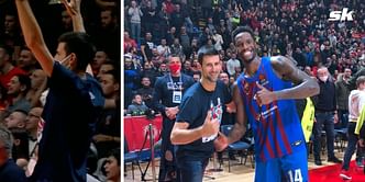 Watch: Novak Djokovic cheering for Serbian men's basketball team Crvena Zvezda in their match against Barcelona
