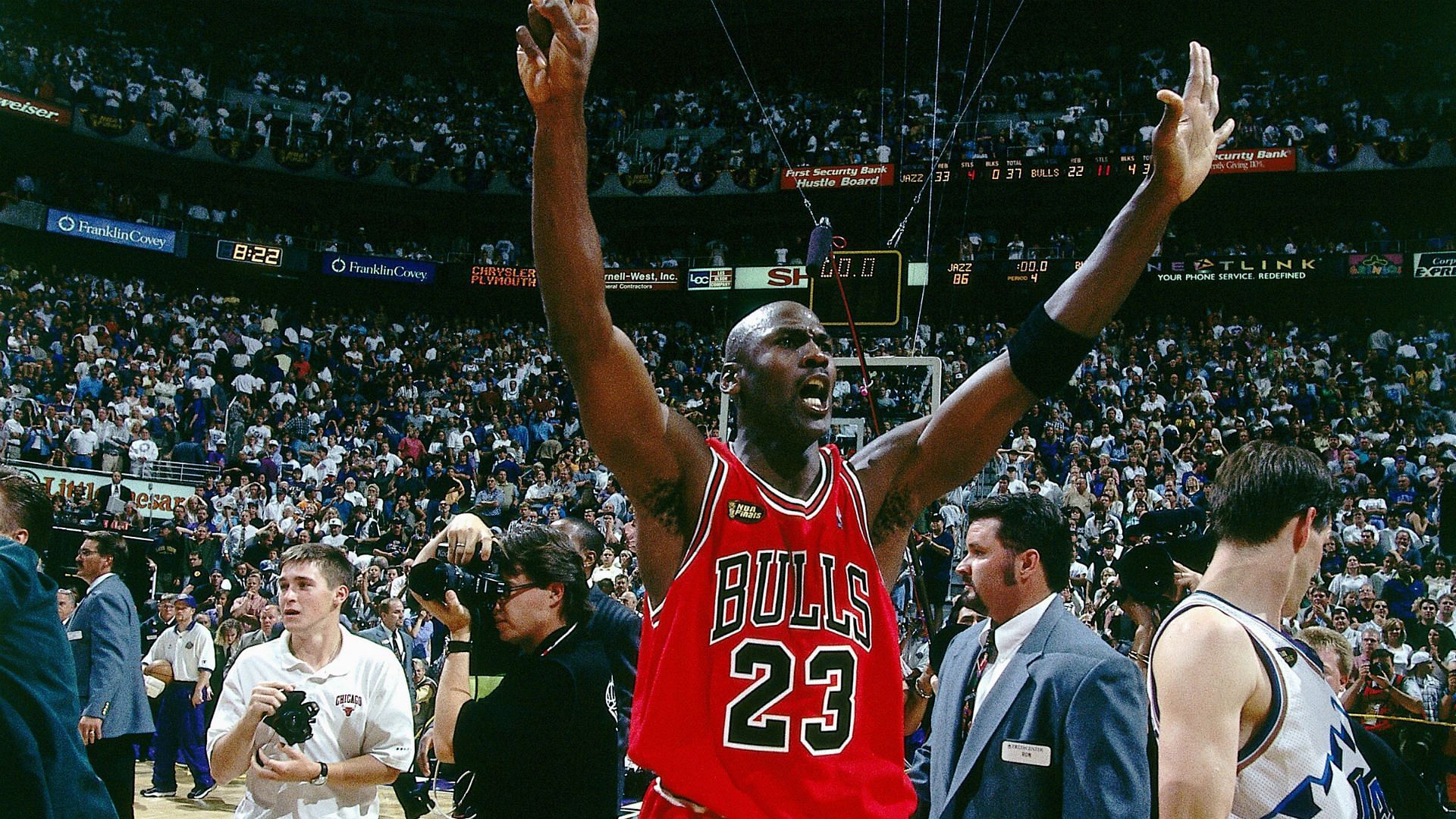 Michael Jordan of the Chicago Bulls