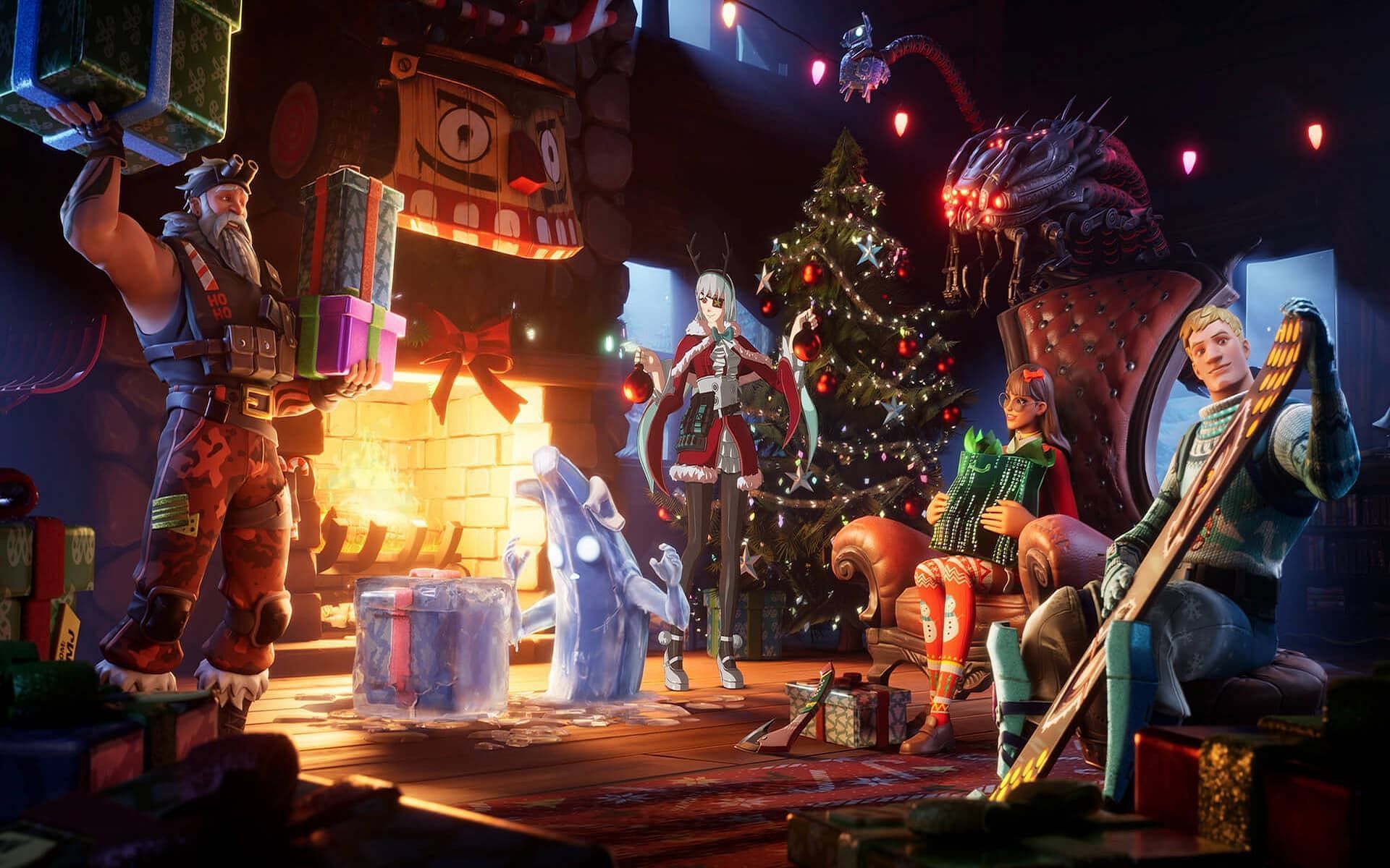 A promotional image for Fortnite Winterfest (Image via Epic Games)