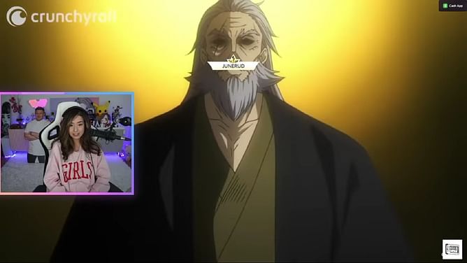 "Oh my god!": Pokimane watches Food Wars Anime on livestream, and it ends with a disaster