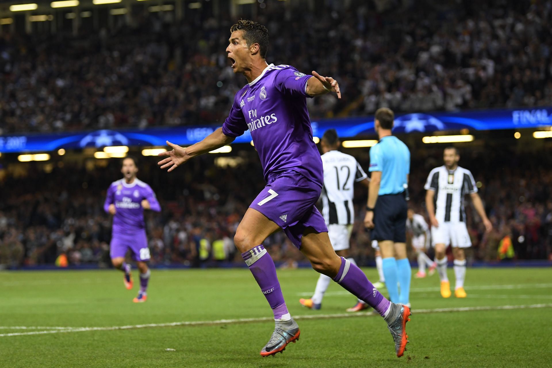 Ronaldo netted twice against Juventus in the 2017 finals