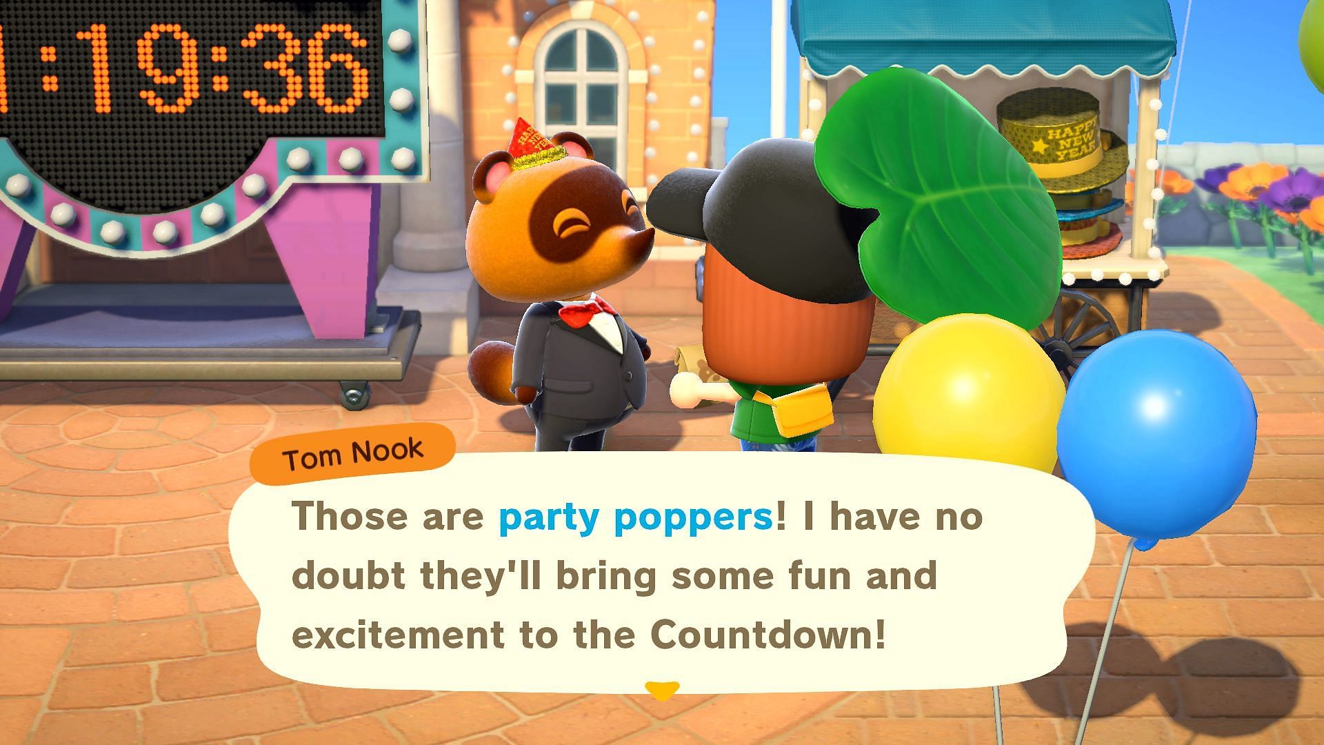 Tom Nook and Isabelle will be outside Resident Services (Image via Nintendo)