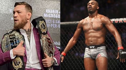 Conor McGregor (left) and Jon Jones (right)