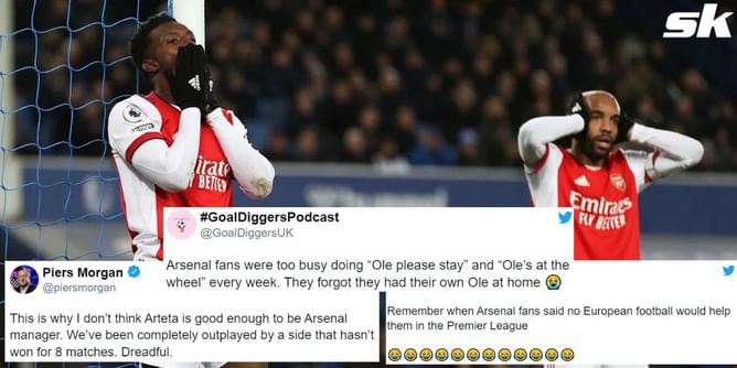 Twitter explodes as Arsenal crash to 2-1 defeat versus Everton in the Premier League