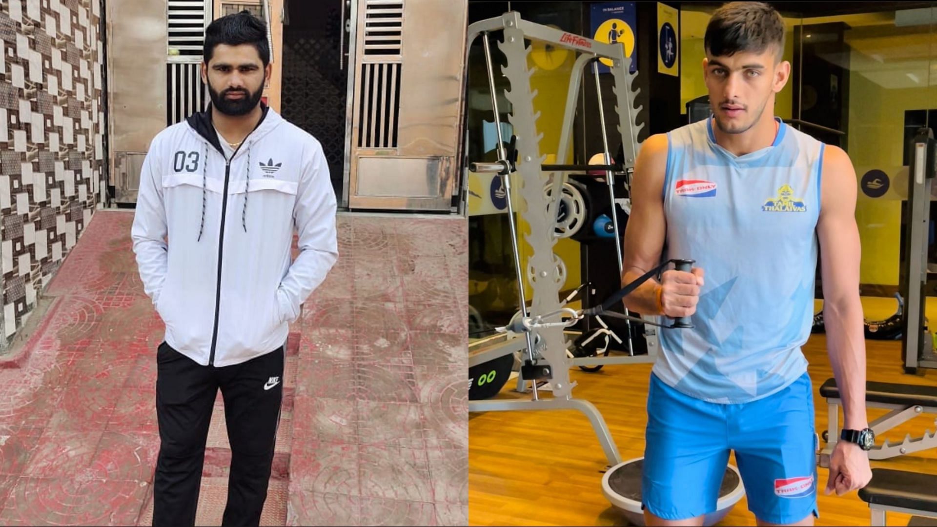 Pardeep Narwal (L) and Manjeet will be in action in Pro Kabaddi 2021 from December 22 onwards