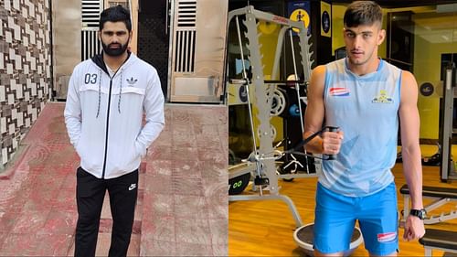 Pardeep Narwal (L) and Manjeet will be in action in Pro Kabaddi 2021 from December 22 onwards