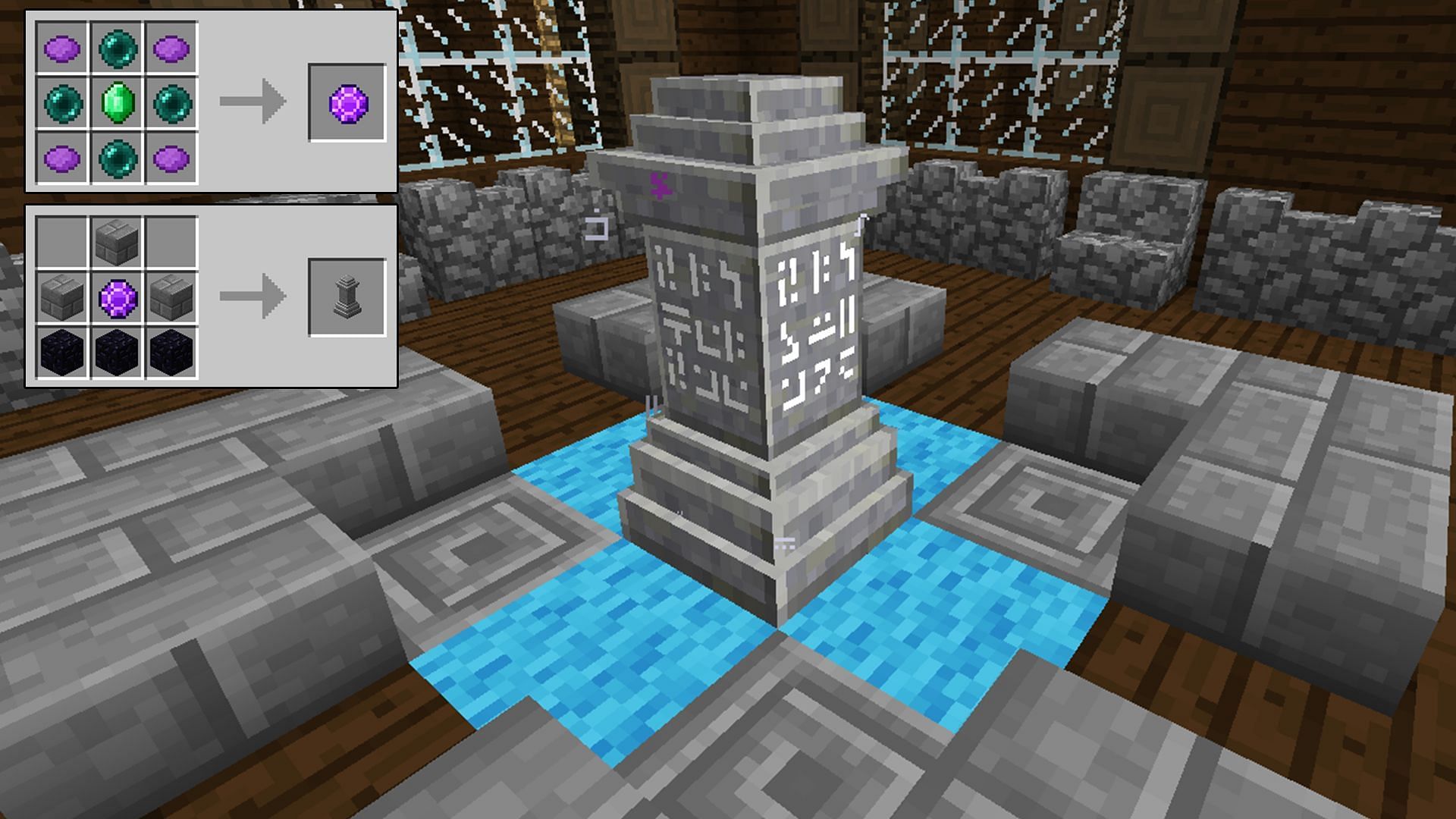 The Waystones mod showcased (Image via Minecraft)