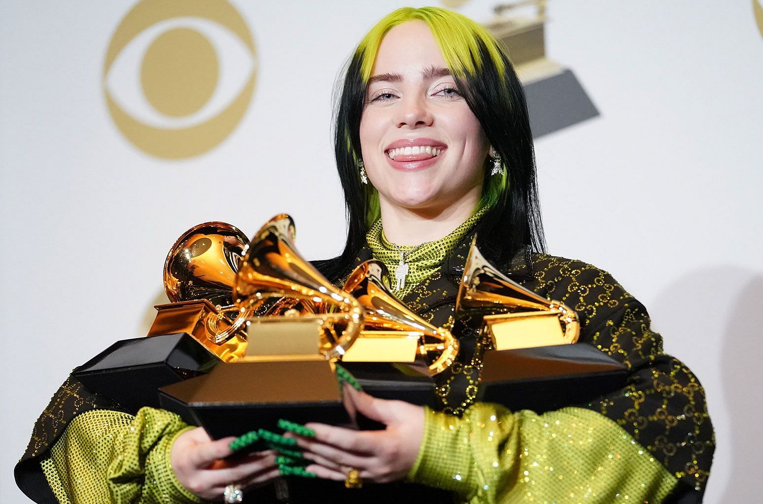 Billie Eilish at 2020 Grammy Awards (Image via FilmMagic)