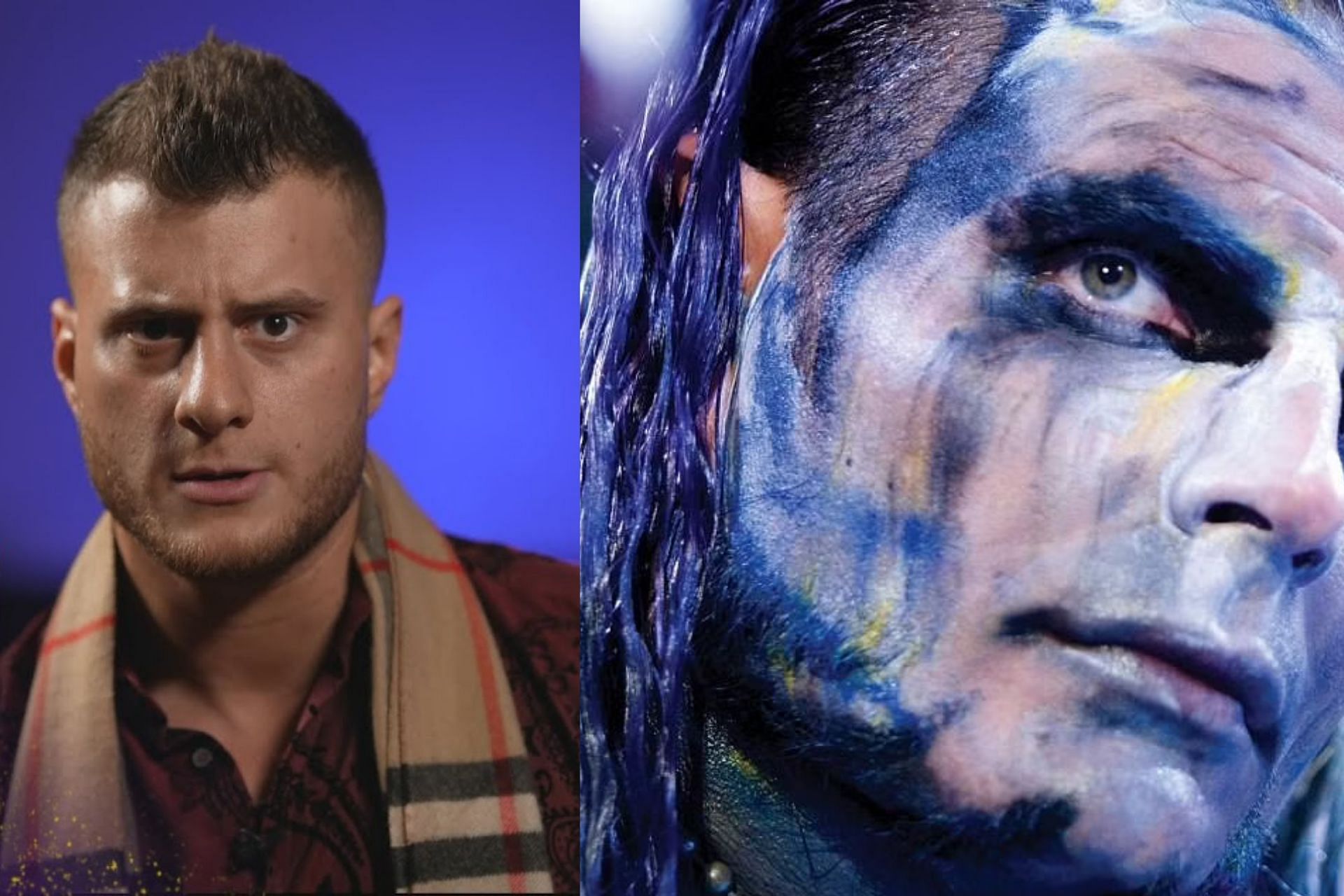 MJF on the left and Jeff Hardy on the right.