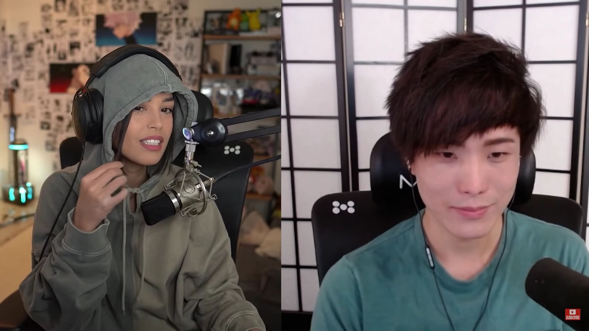 Valkyrae explained why she had kept her hood up for the livestream (Image via Streamer Clipper on YouTube)