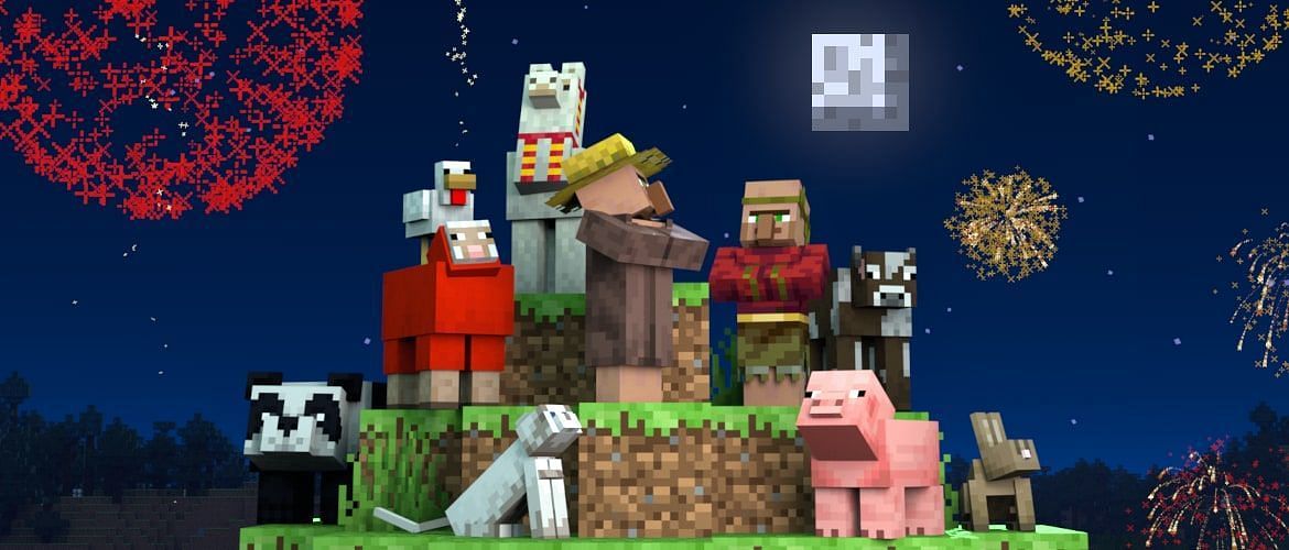 Minecraft is celebrating the New Year (Image via Minecraft)
