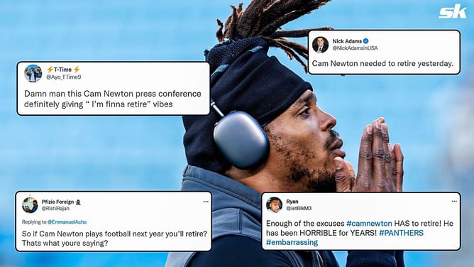 NFL fans sense Cam Newton will retire after disappointing 2021 NFL season