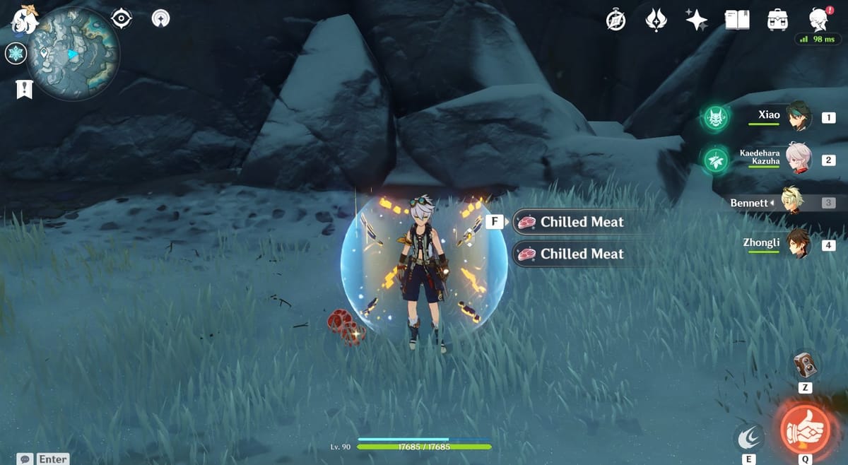 Chilled meat in Genshin Impact How to get, use, and spawn location