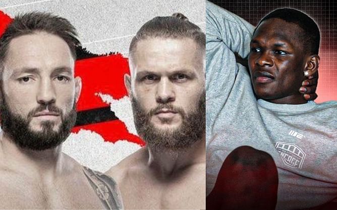 Watch: Israel Adesanya's shocked reaction to CKB teammate Brad Riddell's spinning wheel kick loss against Rafael Fiziev