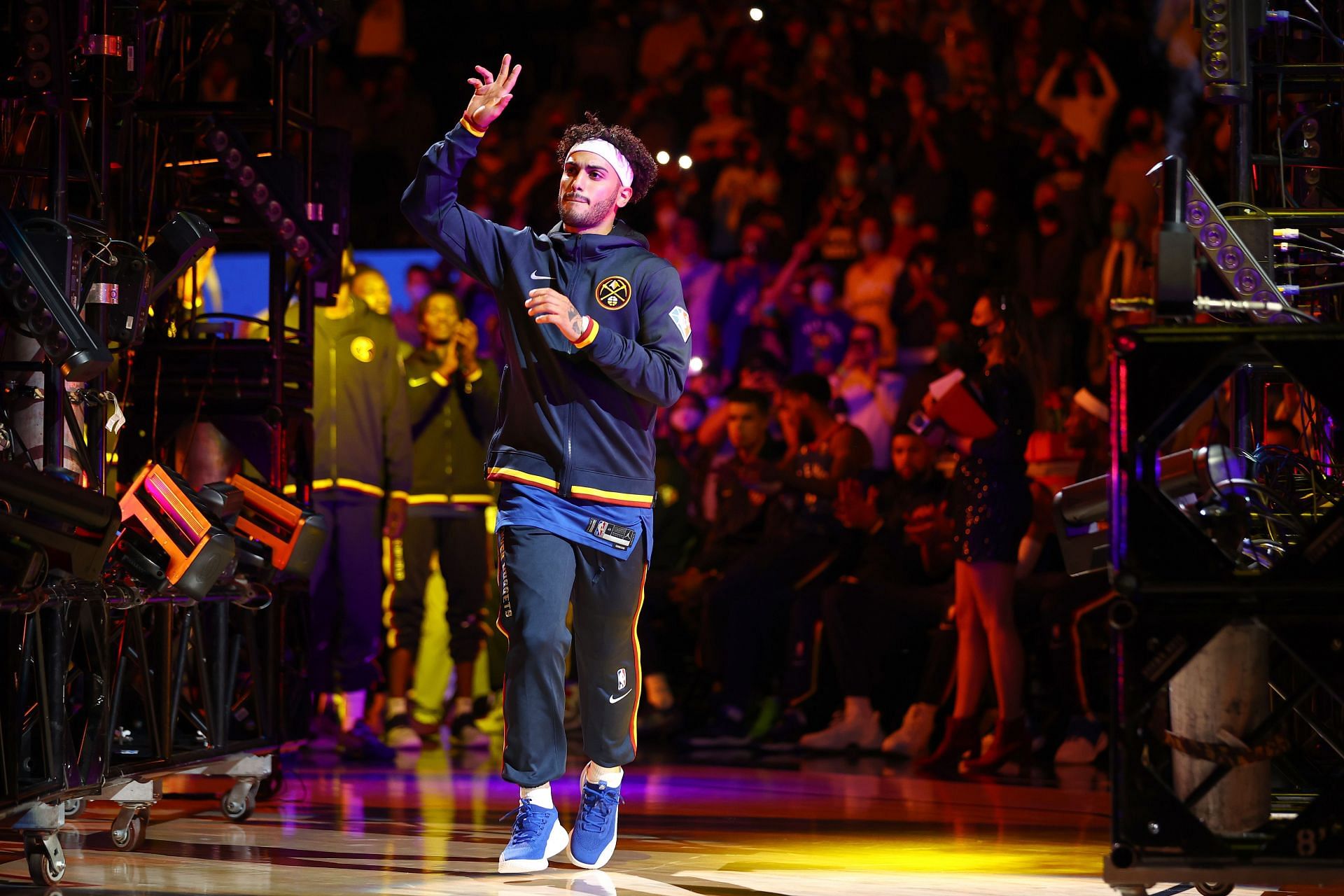 Markus Howard at the Denver Nuggets' introduction