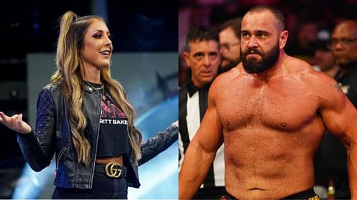 AEW's Britt Baker (left) and Miro (right) had a stellar 2021