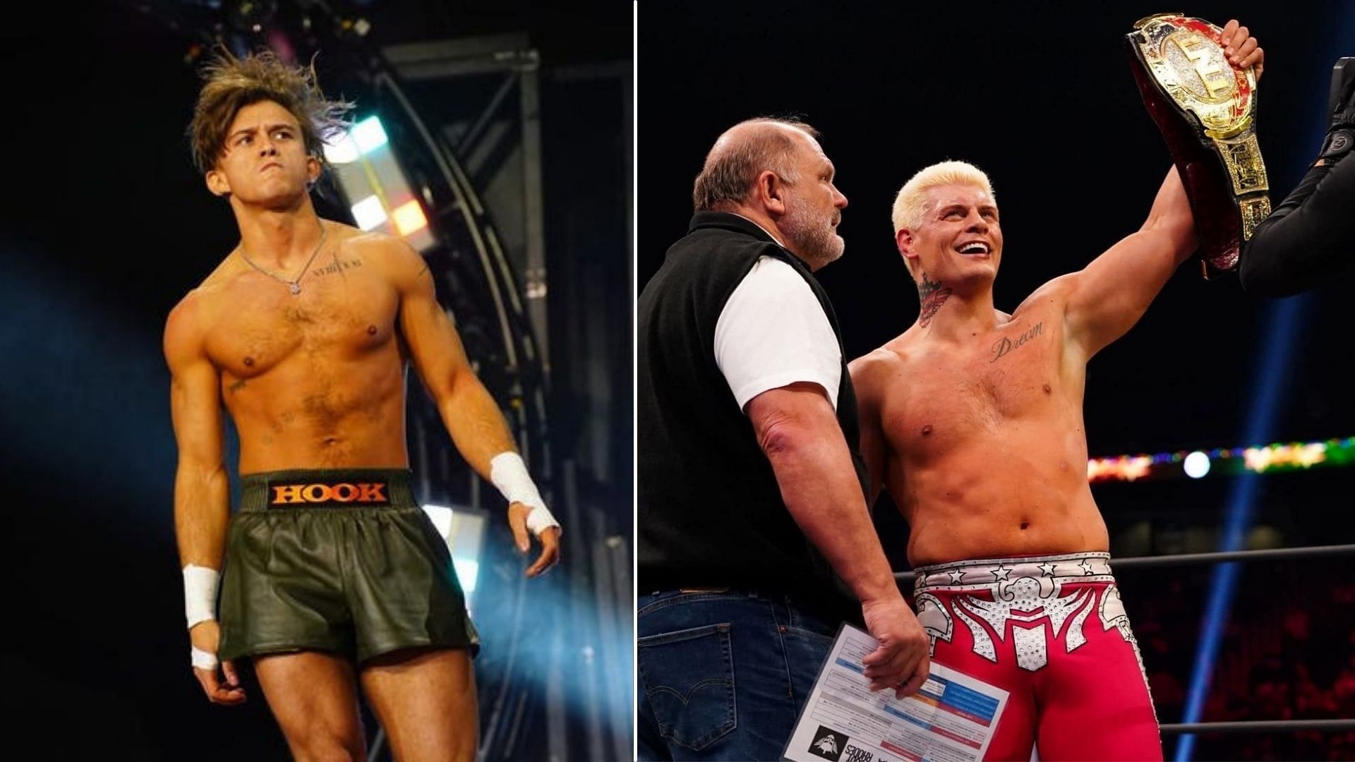 From HOOK (left) to Cody (right), AEW has invested in wrestling bloodlines