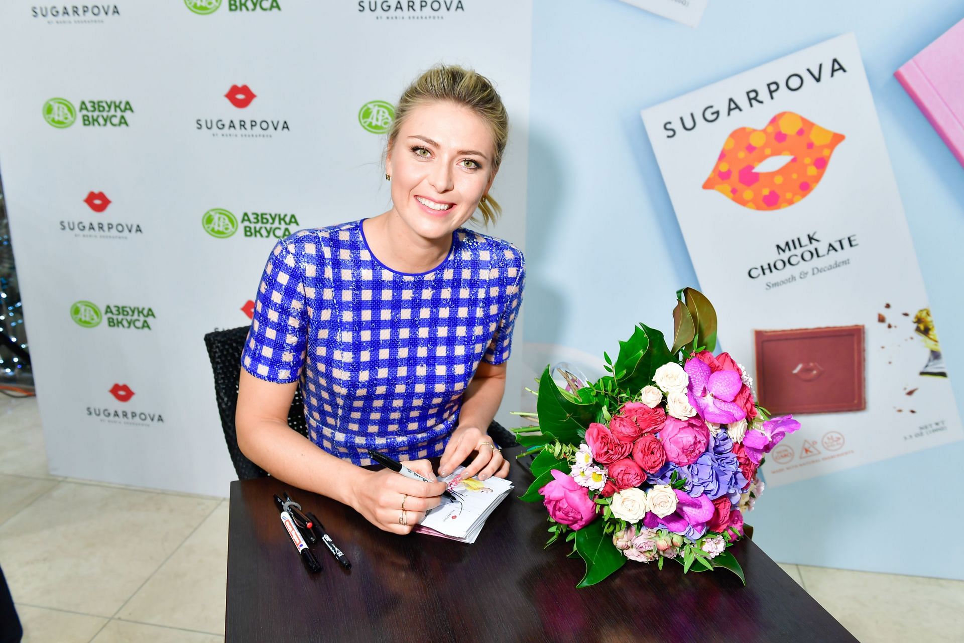 Maria Sharapova at the launch of &quot;Sugarpova&quot;