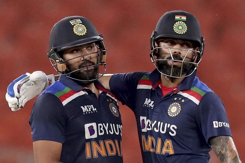 Virat Kohli (R) and Rohit Sharma are two of India&#039;s best cricketers