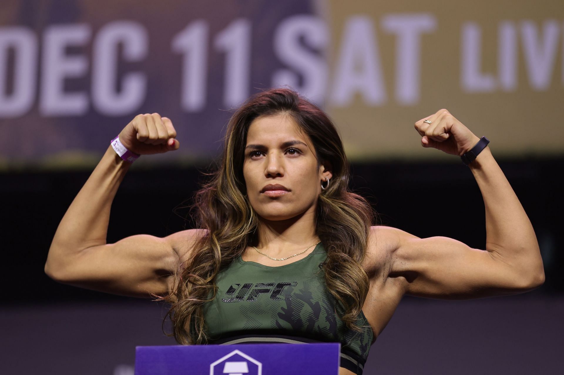 Julianna Pena at the UFC 269 Weigh-in