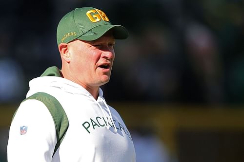 Green Bay Packers offensive coordinator Nathaniel Hackett 