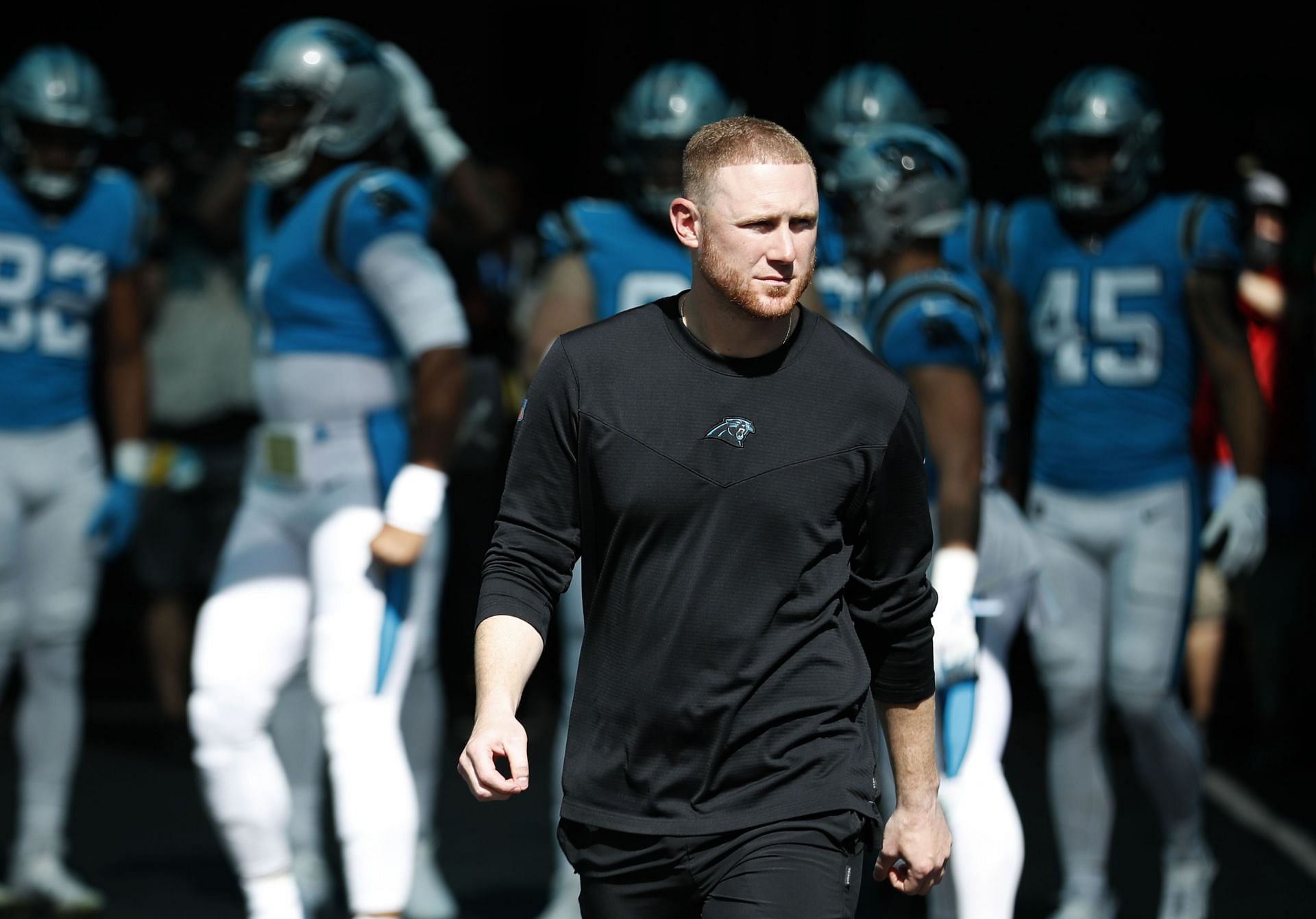 Carolina Panthers offensive coordinator Joe Brady