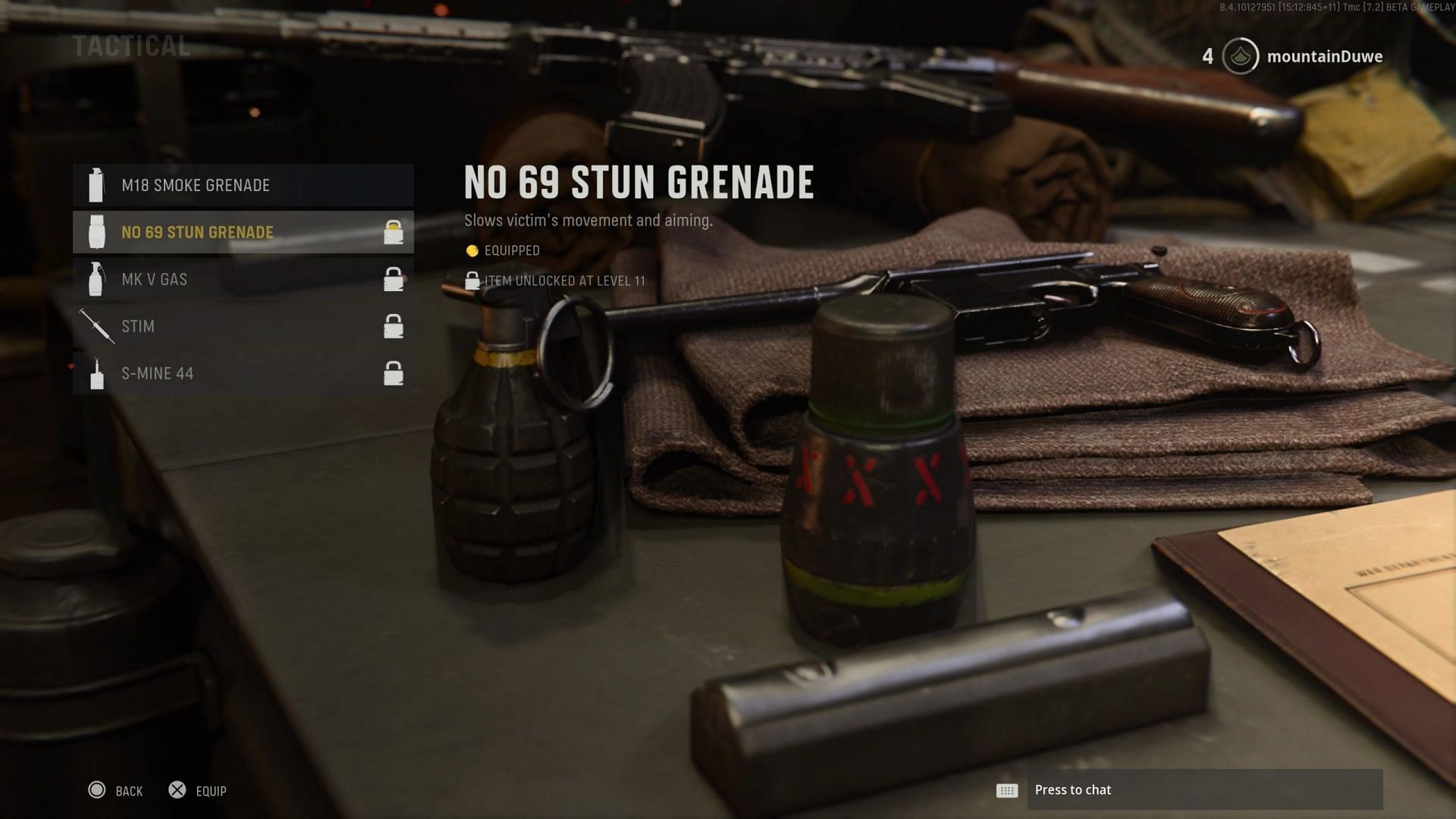 The Stun grenade in Call of Duty: Vanguard. (Image via Activision)