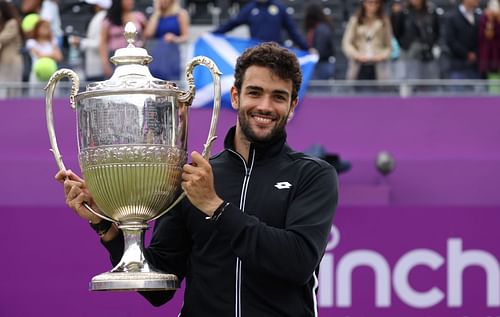 Matteo Berrettini at the 2021 Cinch Championships