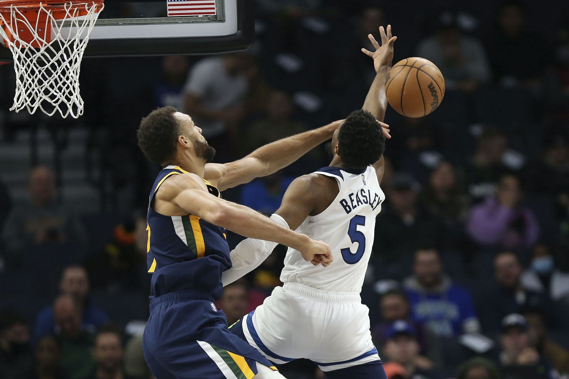 The Utah Jazz rely on the three-time and reigning Defensive Player of the Year Rudy Gobert to protect the rim. [Photo: Star Tribune]