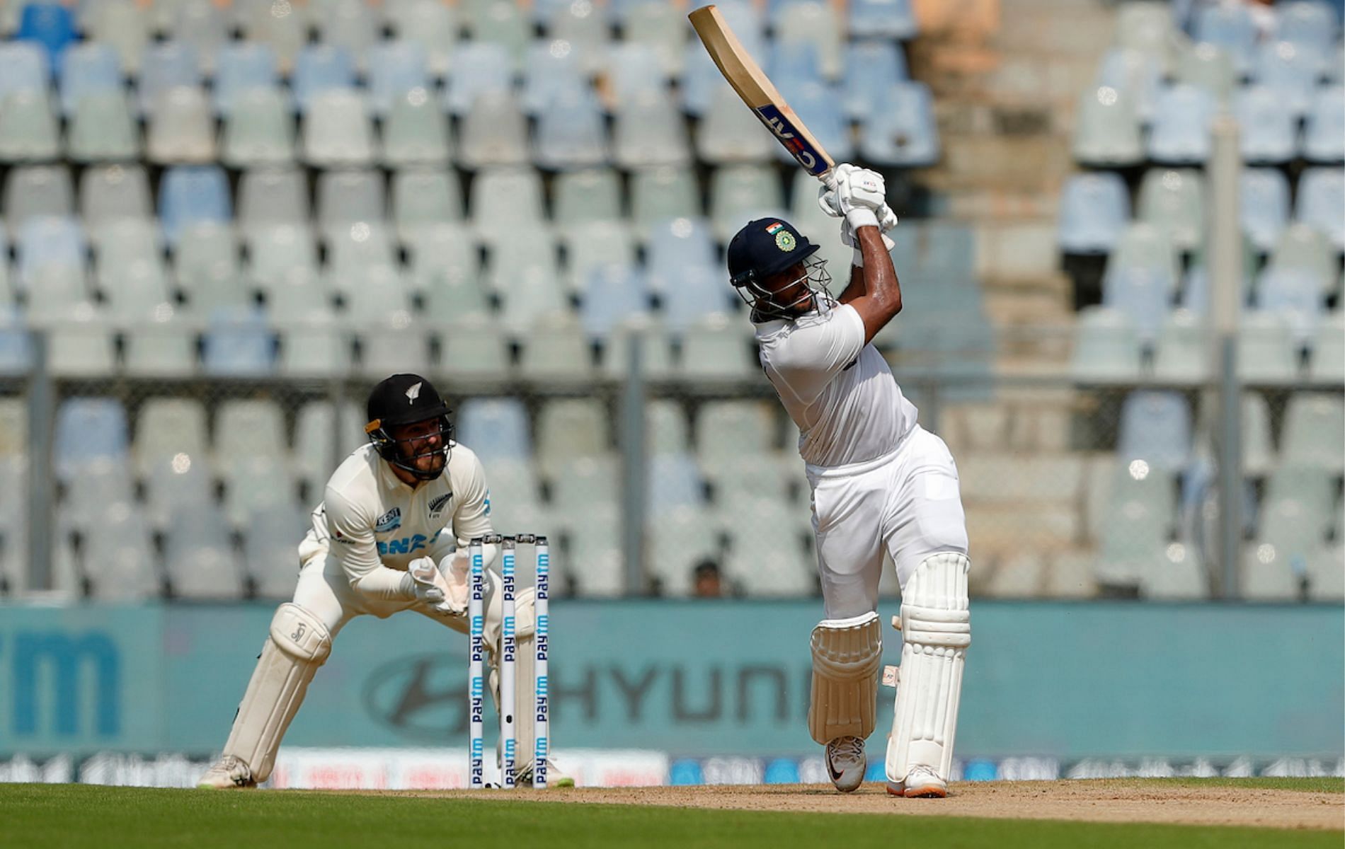 Mayank Agarwal dominated New Zealand spinners on Day 1 at the Wankhede.
