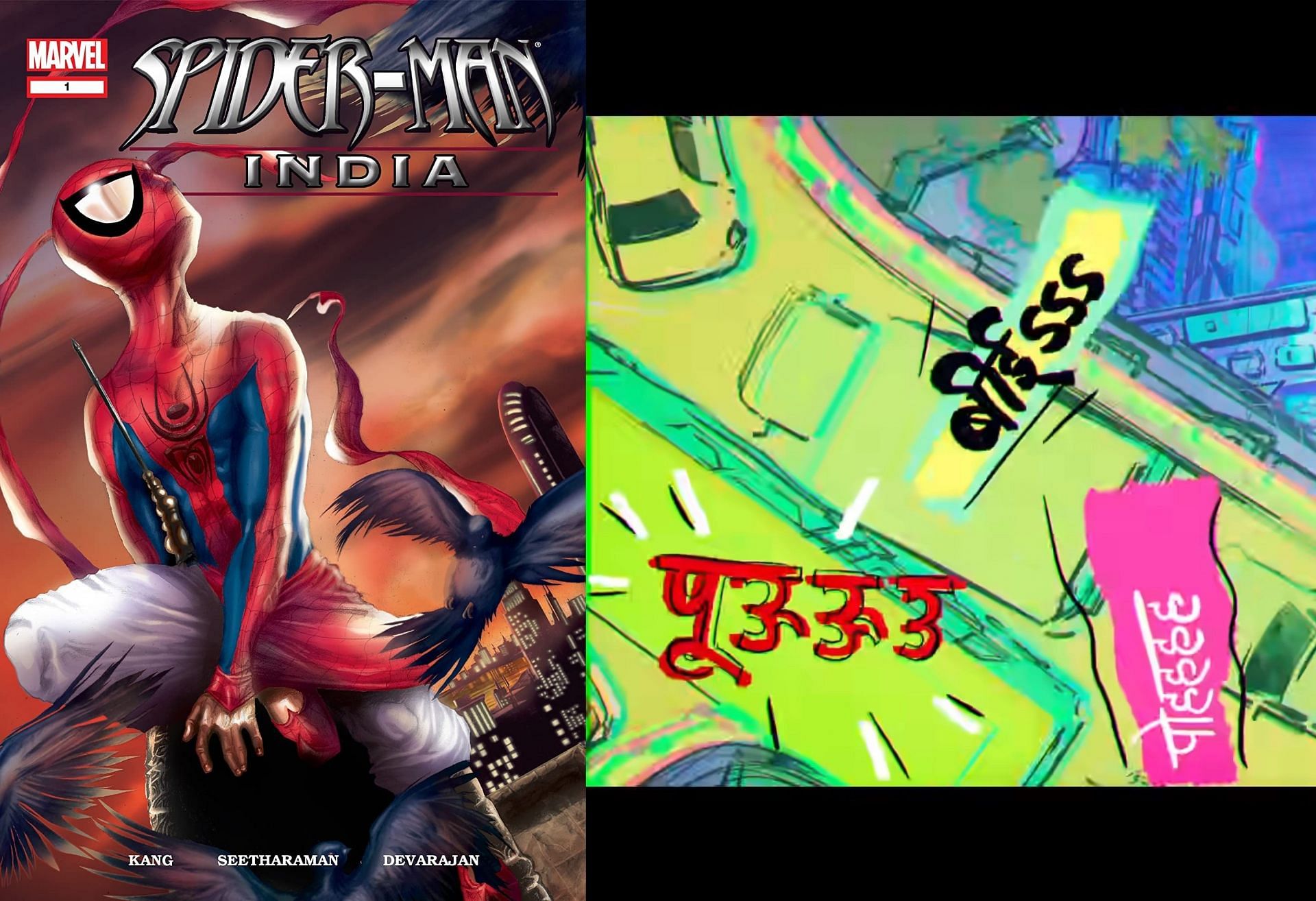 India in the alternate universe in the film (Image via Sony Entertainment Pictures/ Marvel) 
