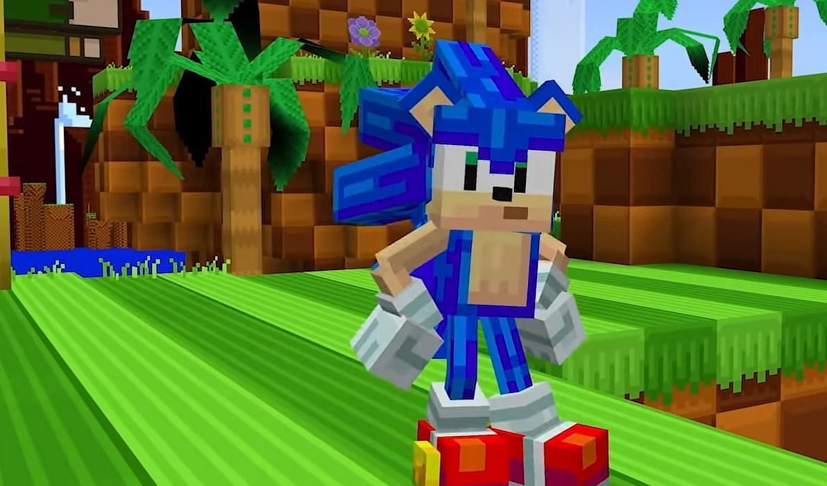 Sonic x Minecraft gave the game one of the best skins (Image via Minecraft)