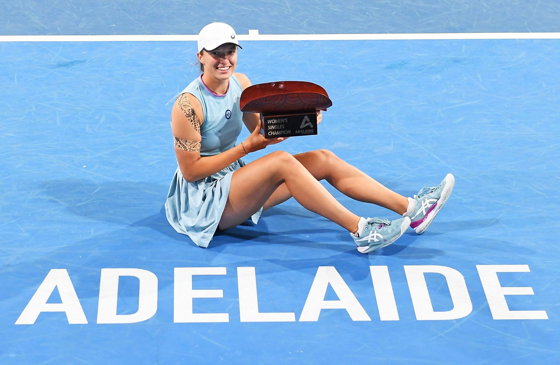 Swiatek beat Belinda Bencic at the 2021 Adelaide International final.